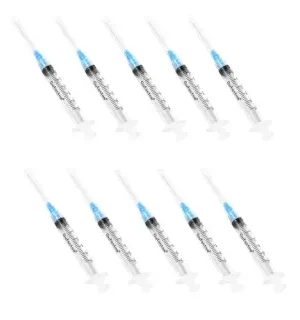 Crowx Syringes 3ml- 1.5in 10 Piece